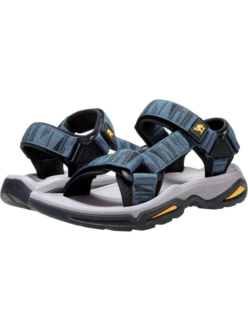Men's Light Blue Arch Support Open Toe Beach Comfortable Hiking Sandals Shoes